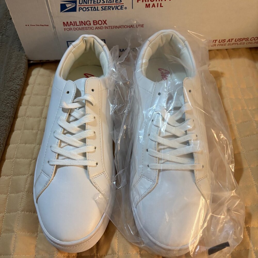 New, Classic, 10.5 All White Lifestyle Street Sneakers
